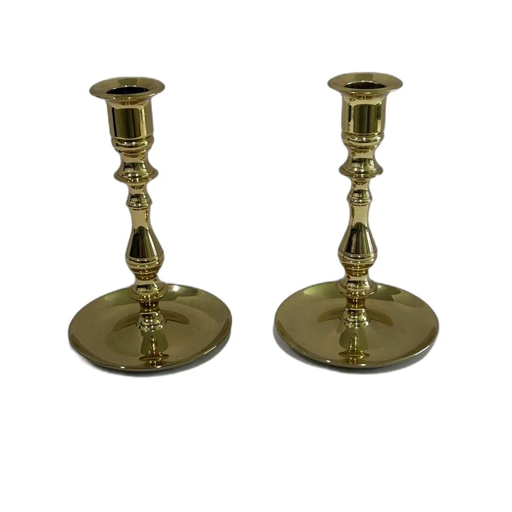 Vintage Baldwin Brass Candlestick Holders Pair of 2